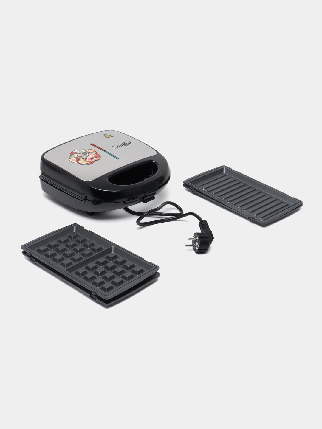 Электрическая вафельница + тостер + гриль 3 в 1 — Sonifer SF-6153 вафель, тостов