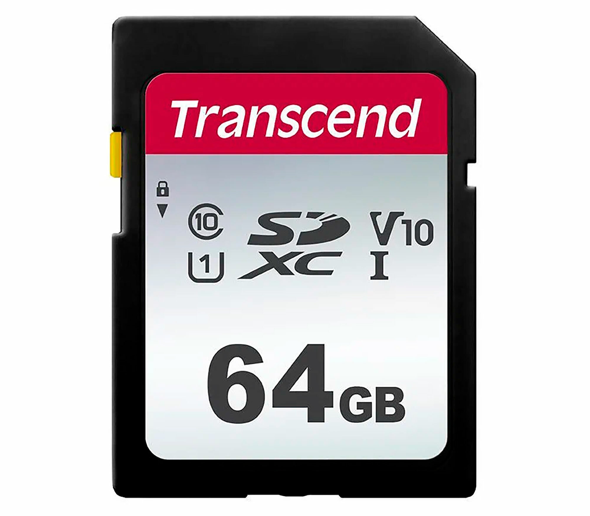 Карта памяти Transcend SDXC 64GB 300S UHS-I U1 V10, 20/100MB/s