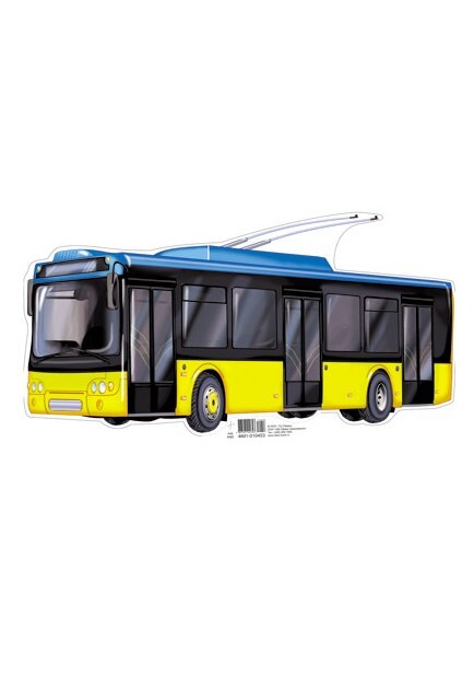 Мини плакат вырубной Машина Троллейбус ФМ1-010453