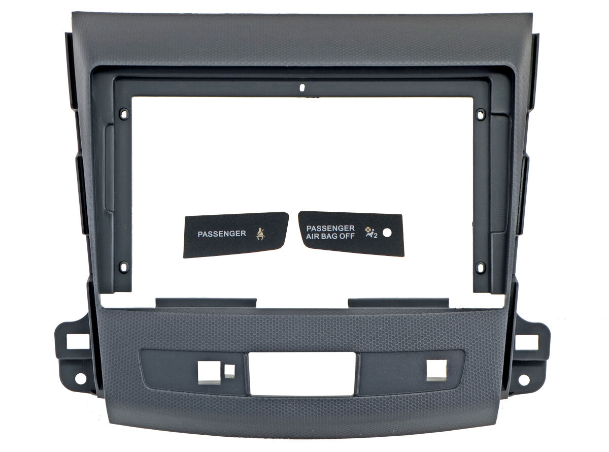 Рамка InCar для UMS MITSUBISHI Outlander II (XL), CITROEN C-Crosser, PEUGEOT 4007, 9" (под штатный пластик)