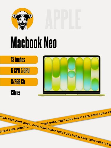 Изображение товара Ноутбук Apple Macbook Neo 8/256Gb (6 CPU/5 GPU) Citrus