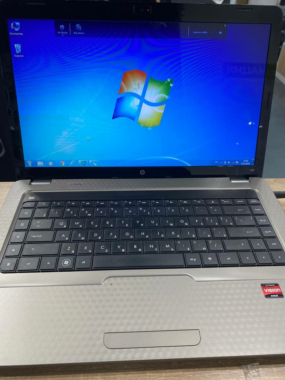 Ноутбук HP G62 15.6" (X3 P820, 4GB, 320GB, HD 545V 512MB) ATI Radeon HD 545, черный