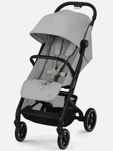 Изображение товара Коляска прогулочная Cybex Beezy Fog Grey с дождевиком и бампером 524000767