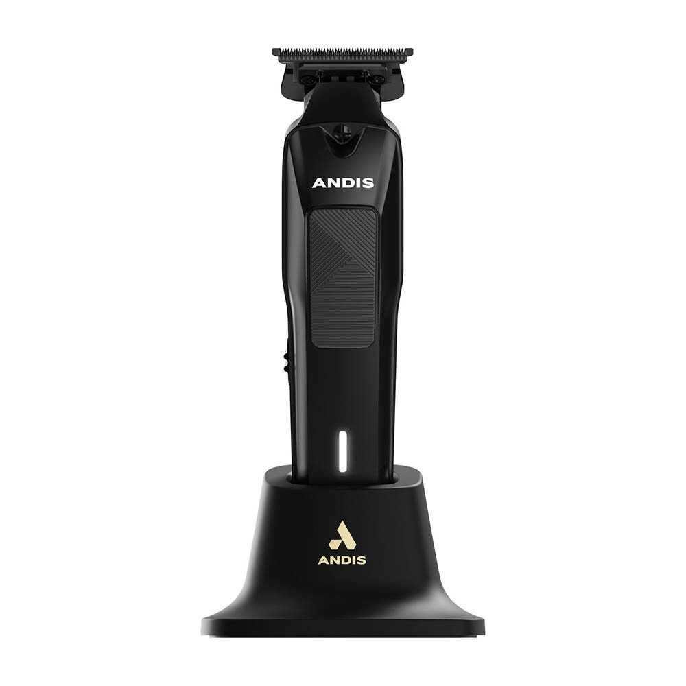 Триммер для стрижки волос профессиональный ANDIS FRS-T Phenom Trimmer Li, аккумуляторно-сетевой, черный/золотистый