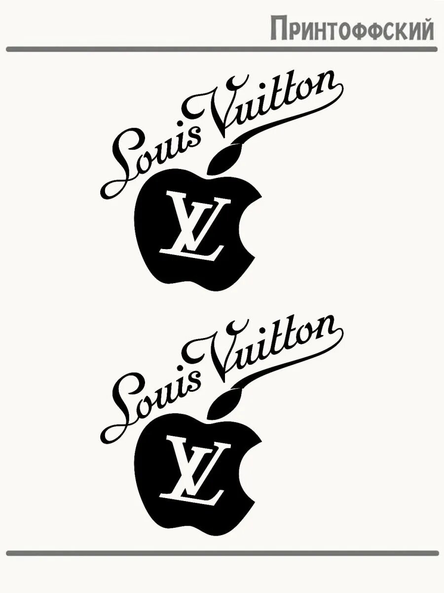 2-е (Две) Термонаклейки apple яблоко логотип