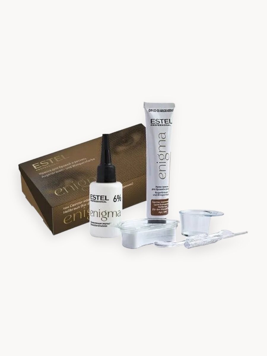 ESTEL / Enigma – Краска для бровей и ресниц тон «Светло-коричневый», 20мл, (арт: EN/5)