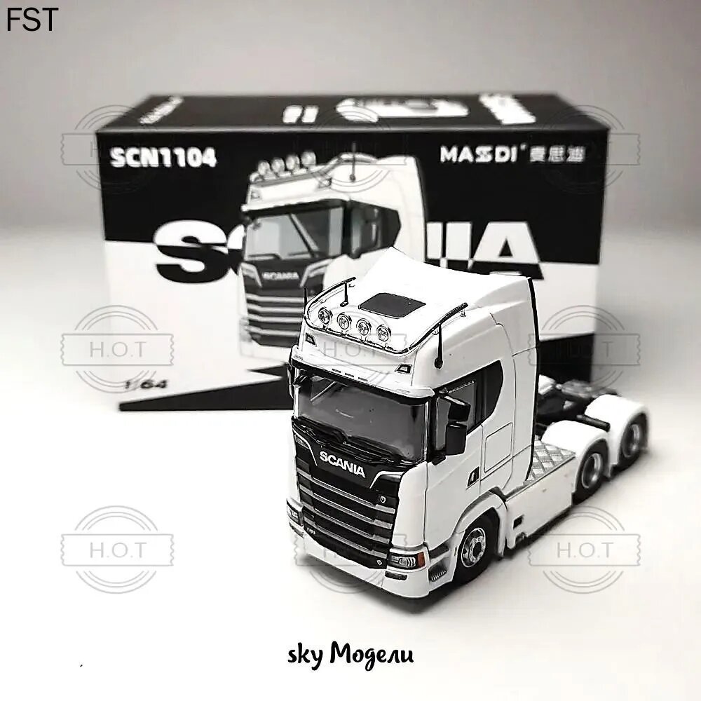 Машинка MASDI 1:64 Scania 770S/Скания 770S белое