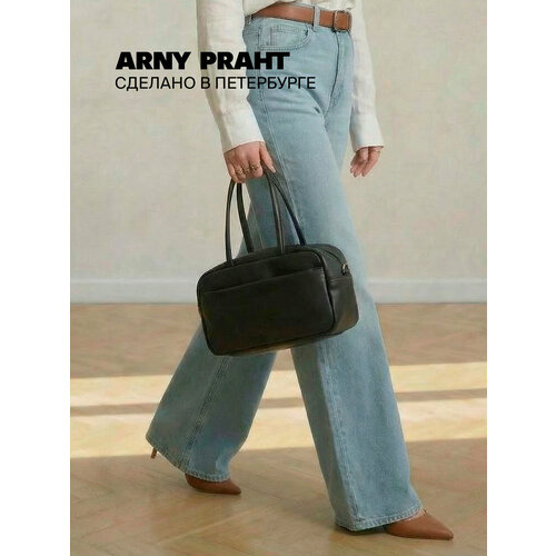 фото Сумка багет arny praht bake (бейк), фактура гладкая, черный