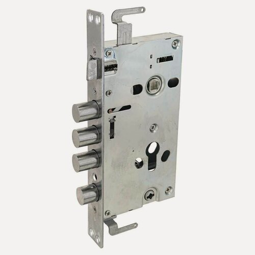 Изображение товара Замок врезной Стандарт ЗВ1-08A-B СТ 9 329 цилиндровый для китайских дверей, цвет хром, без ручки в комплекте