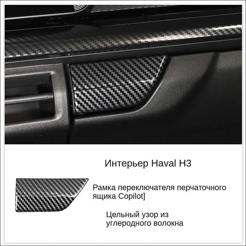 Рамка переключателя перчаточного ящика для Haval H3, декоративная накладка