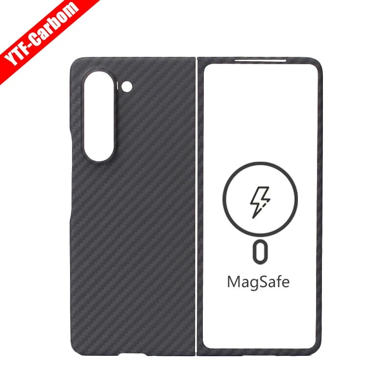Чехол YTF Carbon Fiber для Samsung Galaxy Z Fold 5, черный