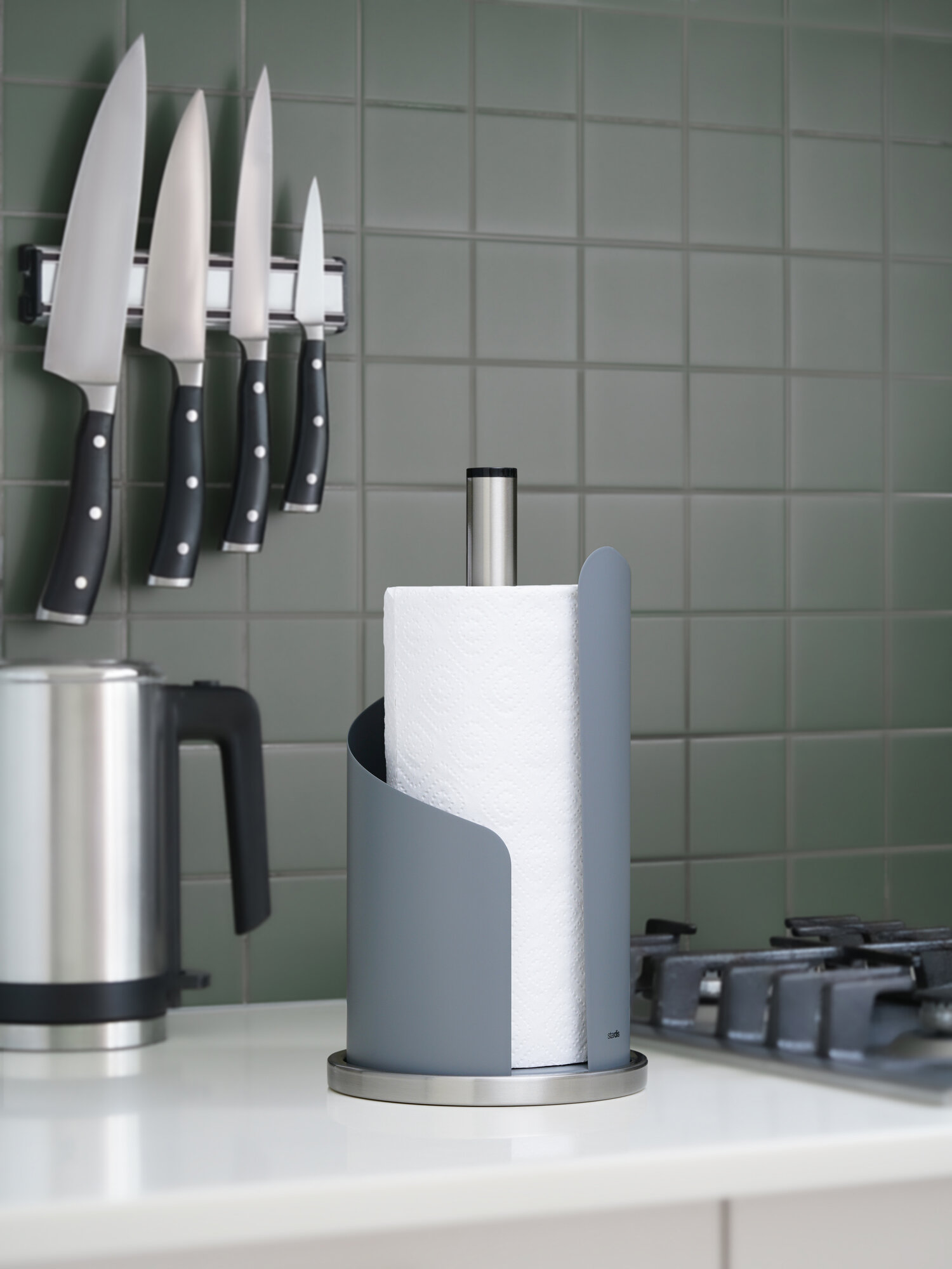 Настольный держатель для бумажных полотенец, темно-серый матовый, нержавеющая сталь