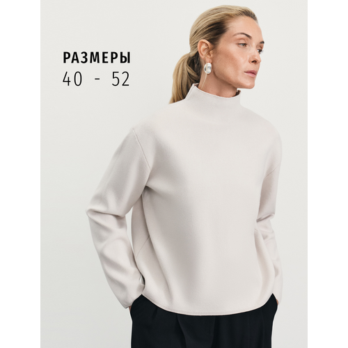 фото Свитер zarina, размер l (ru 48), , белый