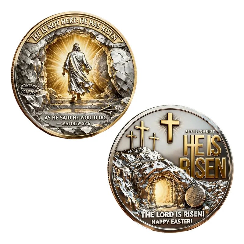 Памятная монета «Господь воскрес» — Цвет: 1pc design 1