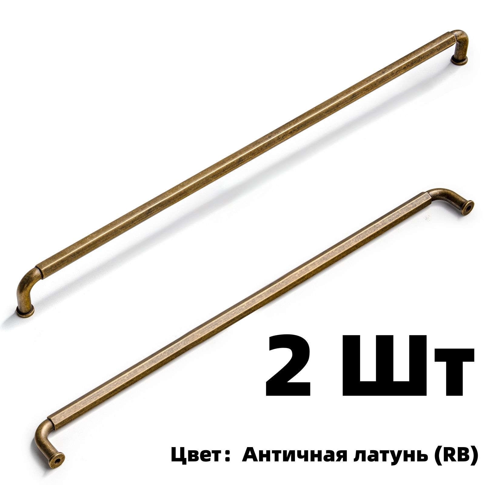 Goo-Ki Ручка мебельная ,33см, мебельная, оливкового цвета, длина 330 мм, ширина 11 мм, высота 30 мм, 1 штука в упаковке