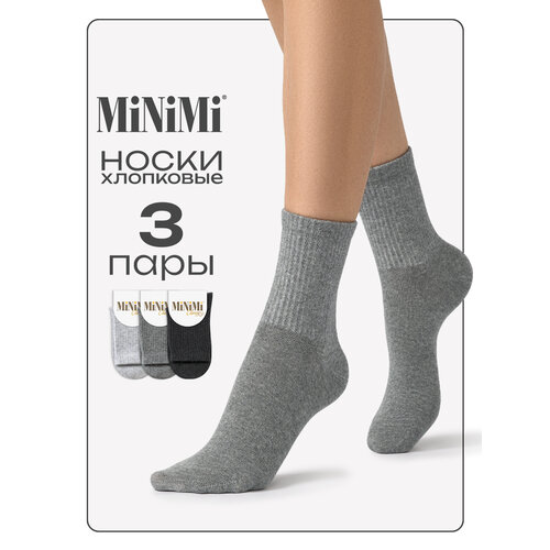 фото Носки minimi mini cotone 1205 (набор 3 пары), комплект, 3 пары, 3 уп., размер 35-38, мультиколор