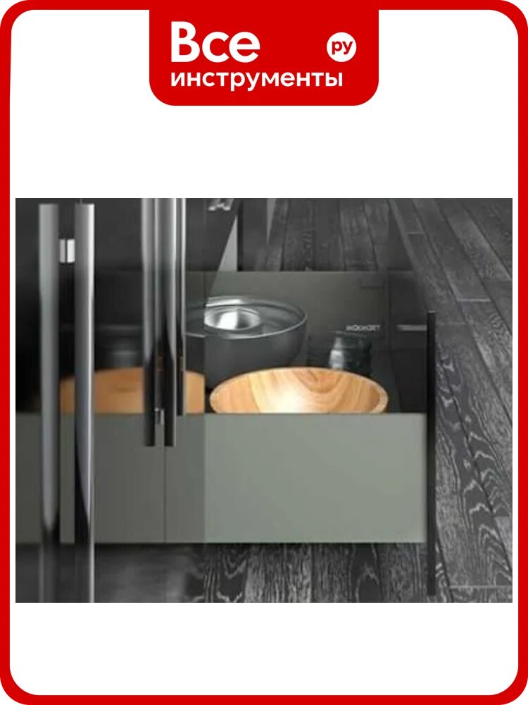Комплект ящика MAKMART Индиго/Indigo H=175, L=450, отделка орион серый M-IND2. KIT.450C. OG