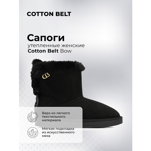 фото Угги cotton belt bow, размер 36, черный