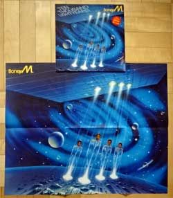Винил LP BONEY M '10,000 Lightyears' (1984 German press, with GIANT POSTER, DMM, 206 555, vg+/ex-/mint)