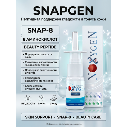 фото Noxygen snapgen 20mg/10ml замедление процессов старения, против морщин, поддержание молодости кожи