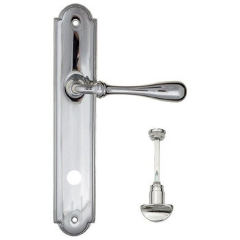 Дверная ручка Fratelli Cattini "RETRO" на планке PL257 полированный хром (wc-2)