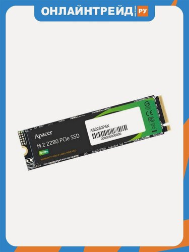 Изображение товара SSD диск Apacer AS2280P4, 1024Гб, M.2 2280, PCIe 3.0 x4 (AP1TBAS2280P4X-1)