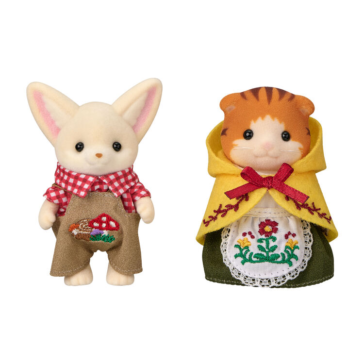 Куклы унисекс Sylvanian Families Ear Outline Fox Maple Leaf Cat Embroidery Set, 13,1 см