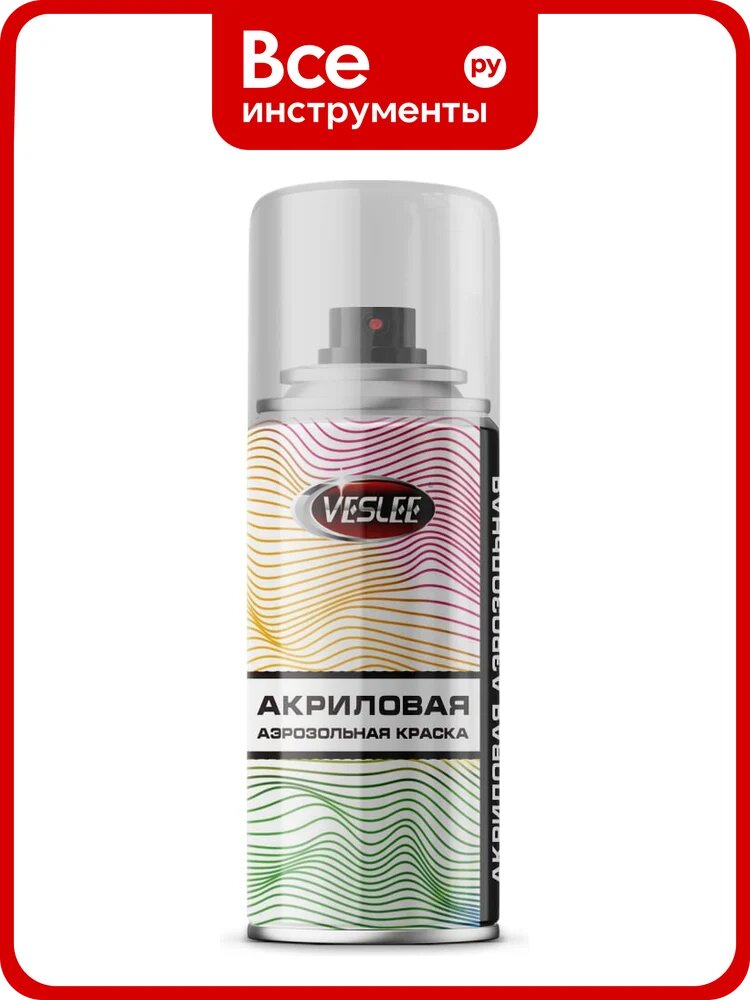 Аэрозольная краска Veslee 100ml цвет белый глянец VL-P2E 9003