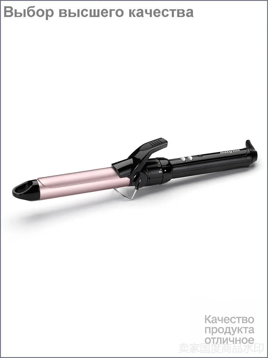 Curling Tong C325E Плойка для завивки волос, 25 мм, 65 Вт, черный, розовый