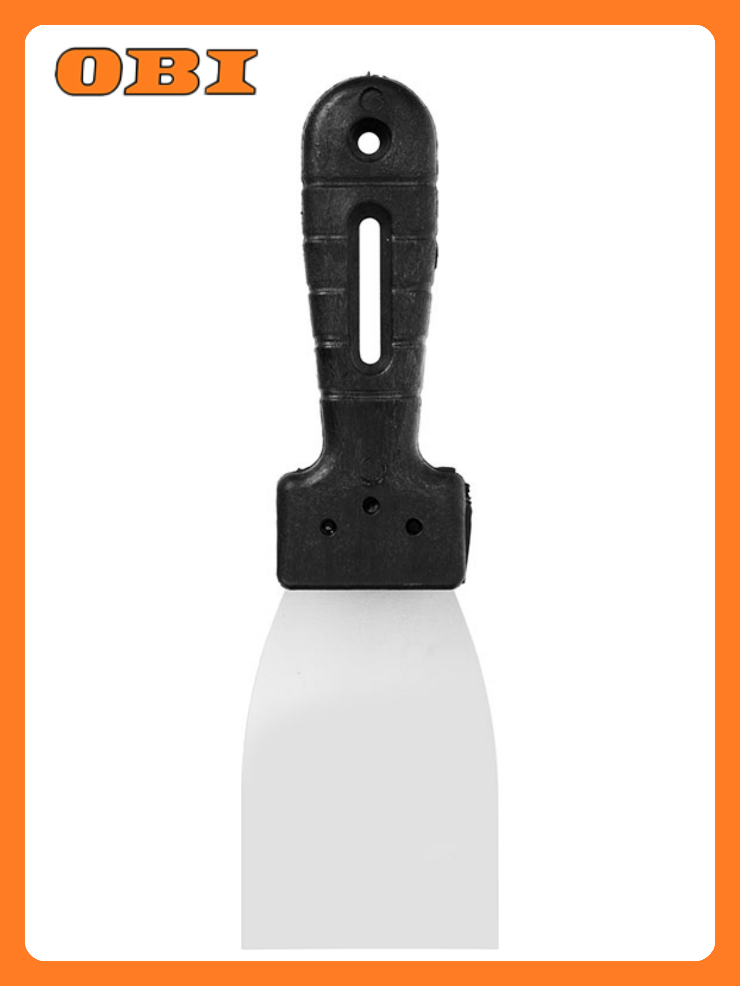 Шпатель малярный KORVUS  нержавеющая сталь  пластиковый корпус  ширина 60 мм