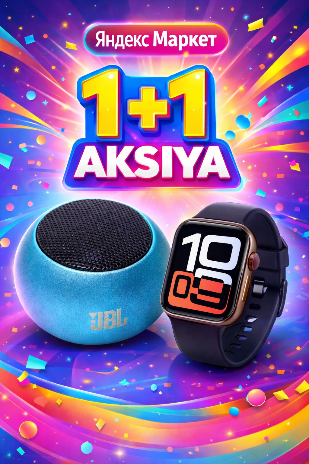 Комплект Smart Watch U1 PRO+JBL M3 Мини портативная Blutooth колонка