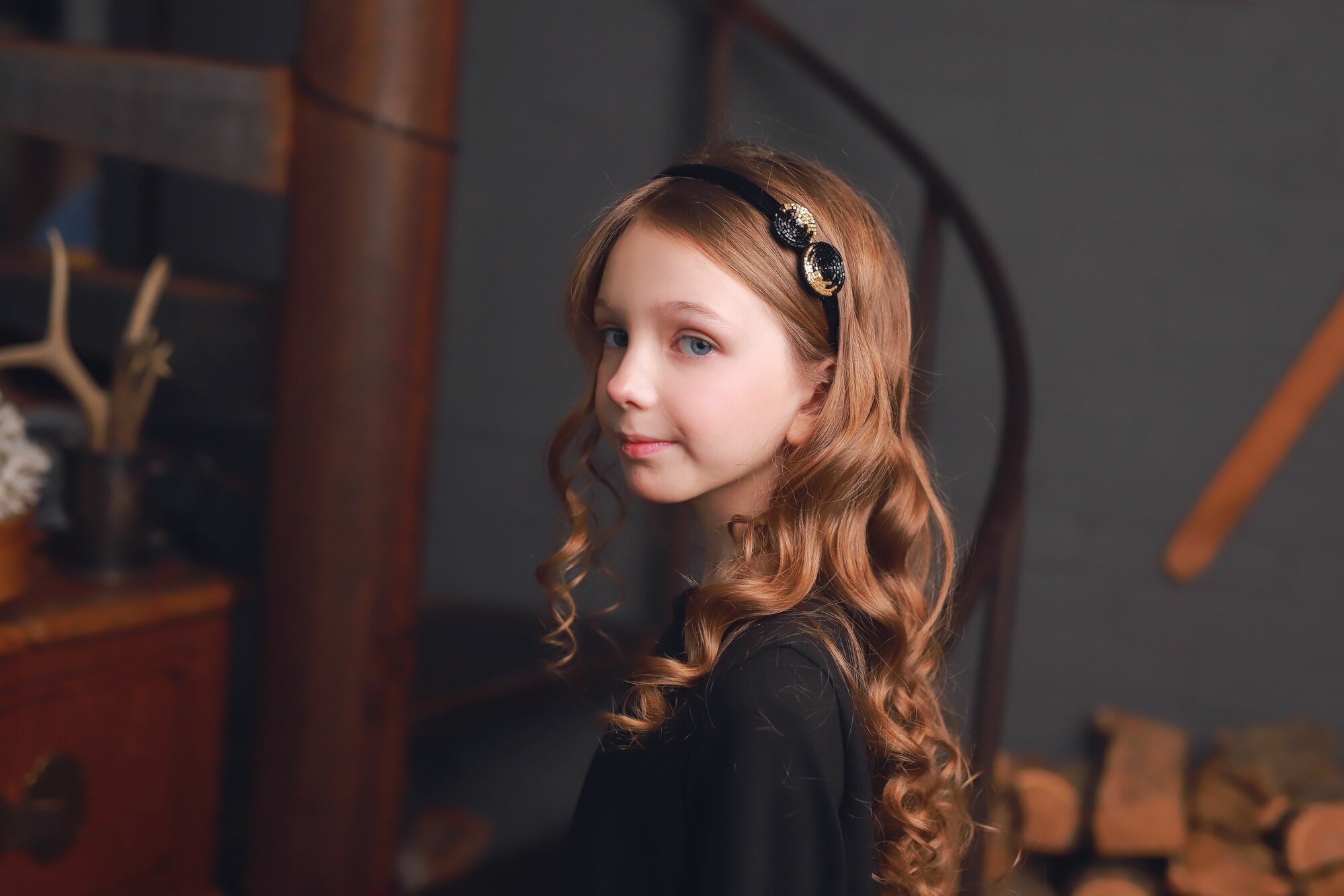 Ободок для девочки Андерсен Нефрит — фото 1