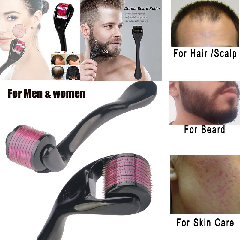 Дермороллер для усиления действия миноксидила, против морщин для волос, бороды и кожи