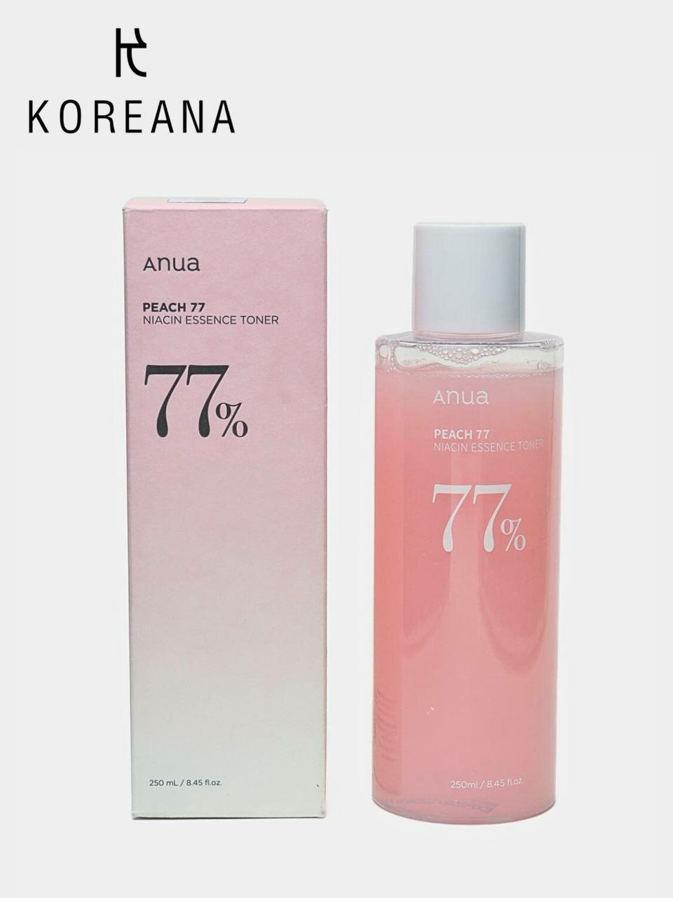 Тонер Anua Peach Niacin, с экстрактом персика, для сияния и гладкости кожи, 250мл