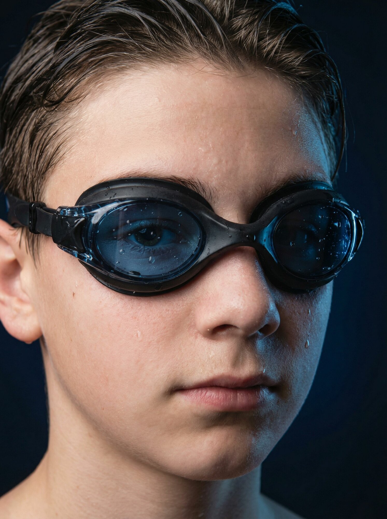 Очки для плавания Meltser JUNIOR, черный — фото 1