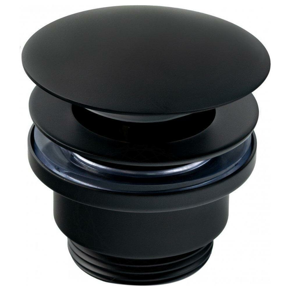 Донный клапан для раковины FILARETE FL75BL, черный