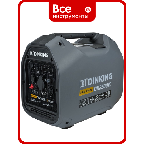 фото Бензиновый инверторный генератор dinking dk2500ic (2.5 квт, 230 в/50гц, dk164f/p-2, бак 4 л) ген034