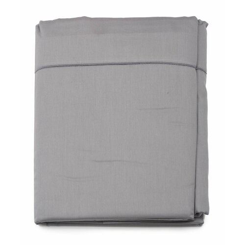 фото Простынь blanc des vosges flat sheet 180/290 темно-серый сатин 300tc