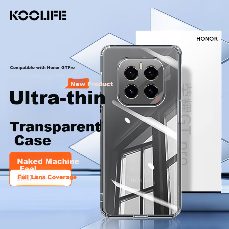 KOOLIFE прозрачный TPU чехол для Honor GT Pro с защитой от падений - простой нелипкий задний кожух Цвет：Honor GT Pro |
