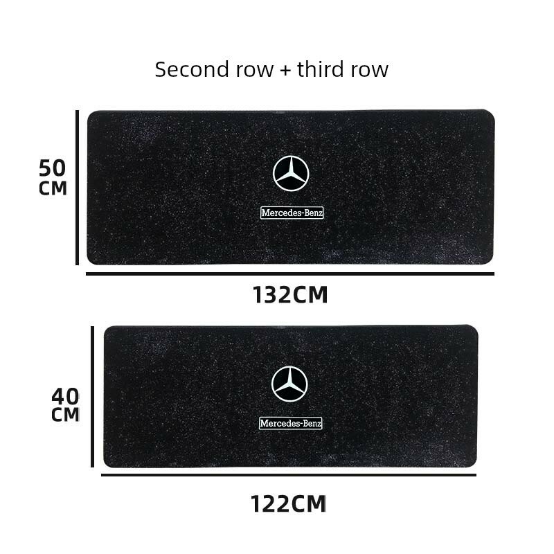 Коврики с звездным узором для второго и третьего ряда сидений в Mercedes V-Class V300/V260 7-местный бизнес-автомобиль,