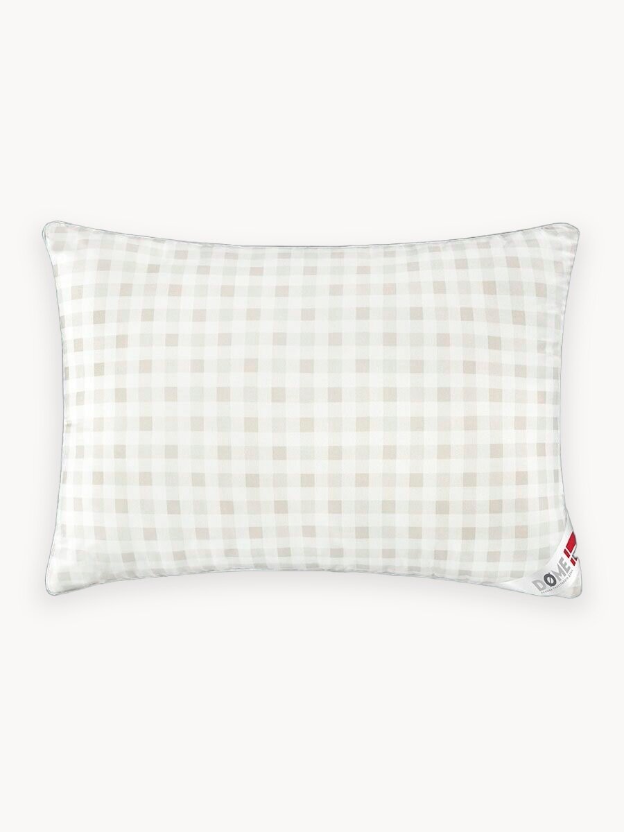 DOME Подушка для сна 50x70 "Сканди" с молнией, микроволокно "Лебяжий пух"