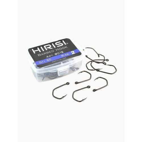 Крючки карповые CLAW 50 шт. (8019 размер 12) из высокоуглеродистой нержавеющей стали с тефлоновым покрытием PTFE COATED