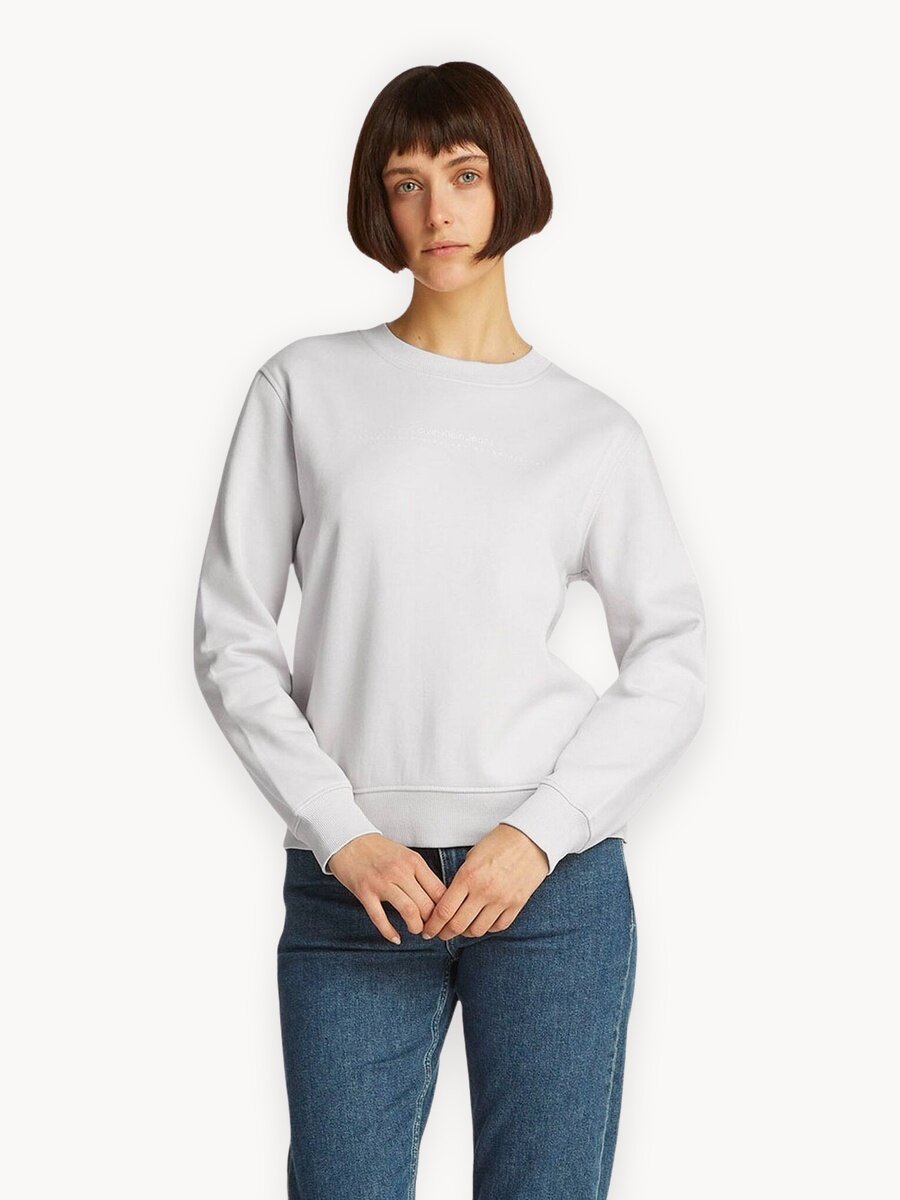 Свитшот Calvin Klein Jeans, размер S, , белый