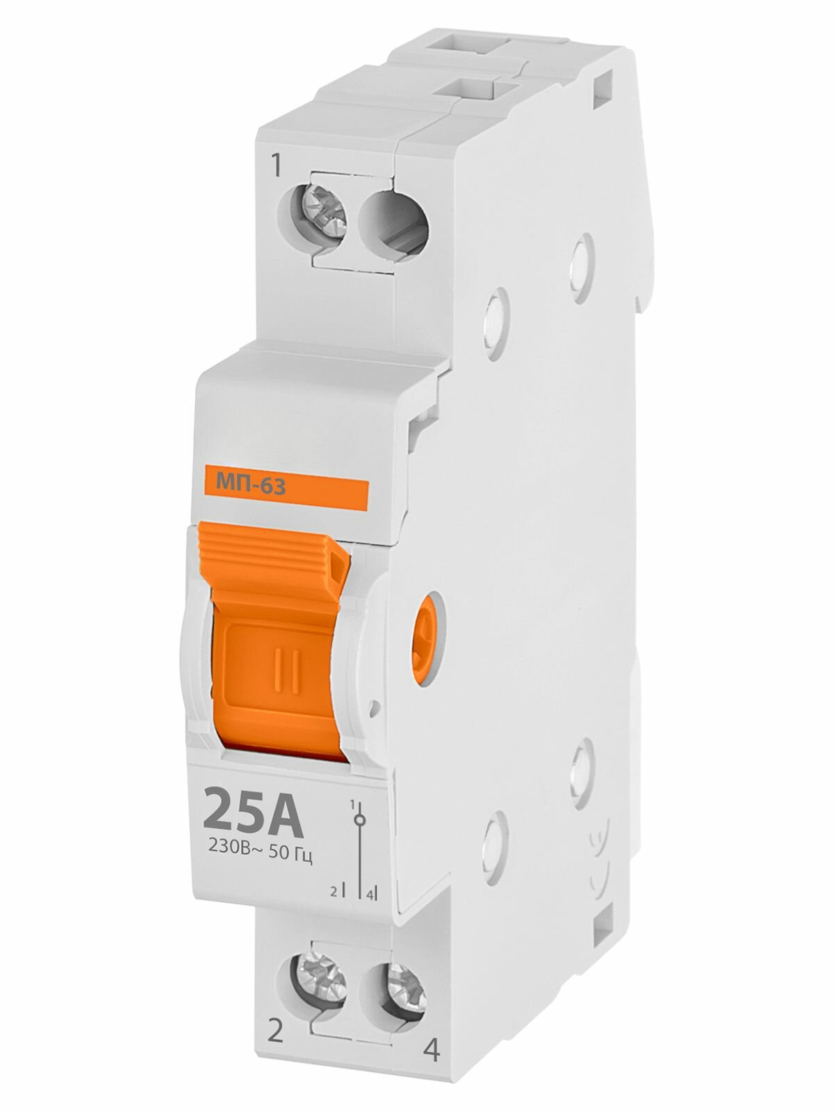 Модульный переключатель трехпозиционный МП-63 1P 25А