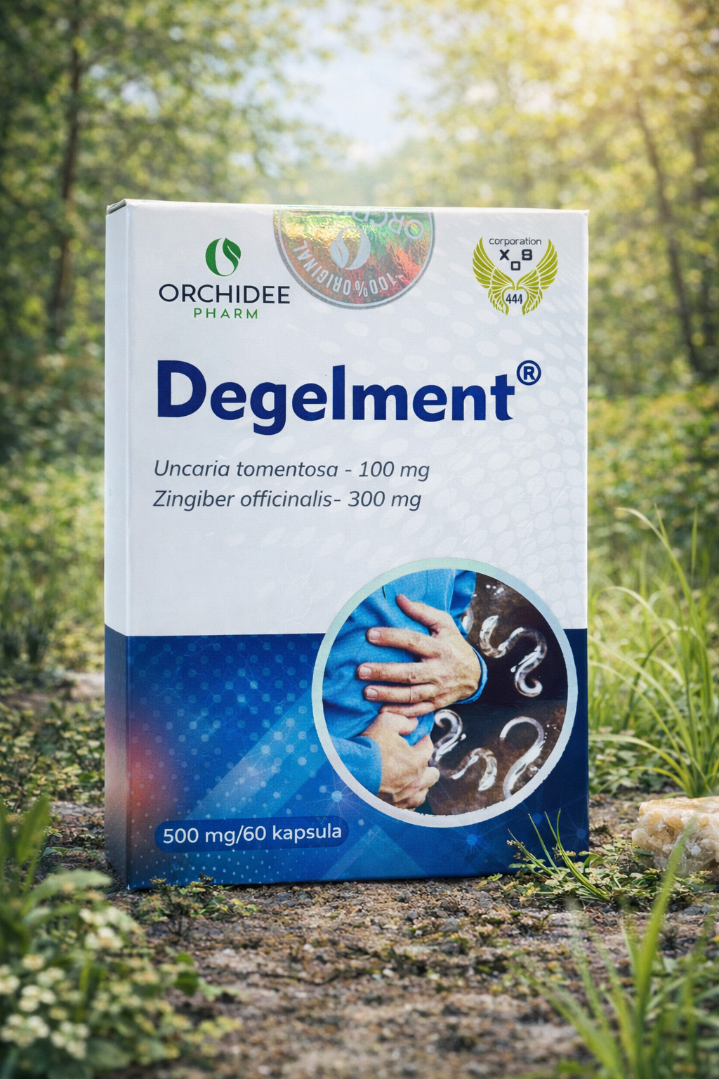 Дегелмент 500 мг 60 капсул - безопасное очищение организма от токсинов и паразитов