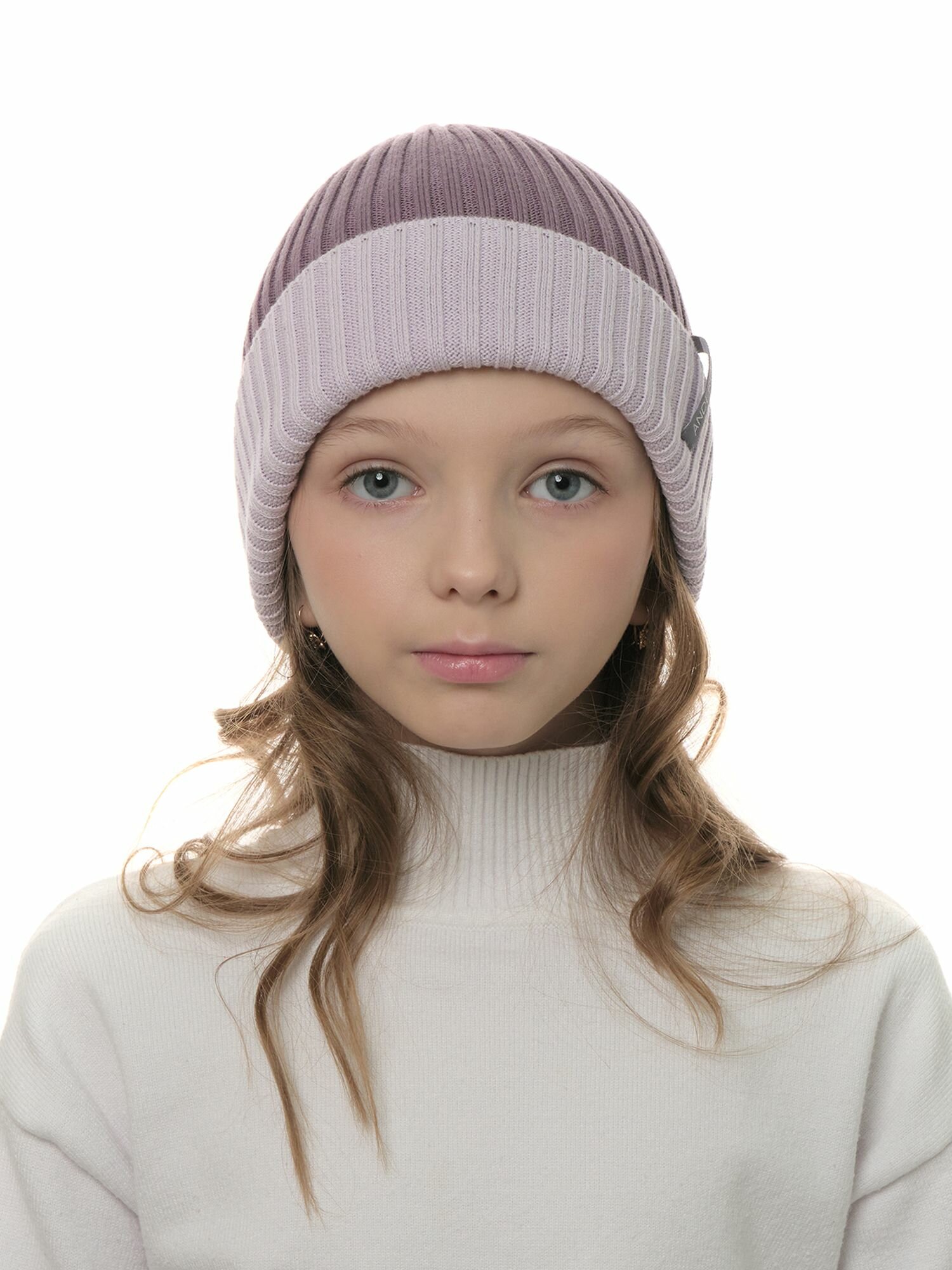 Шапка-бини Андерсен Весна-лето 2024 для девочек, размер 54-56, разноцветный — фото 1