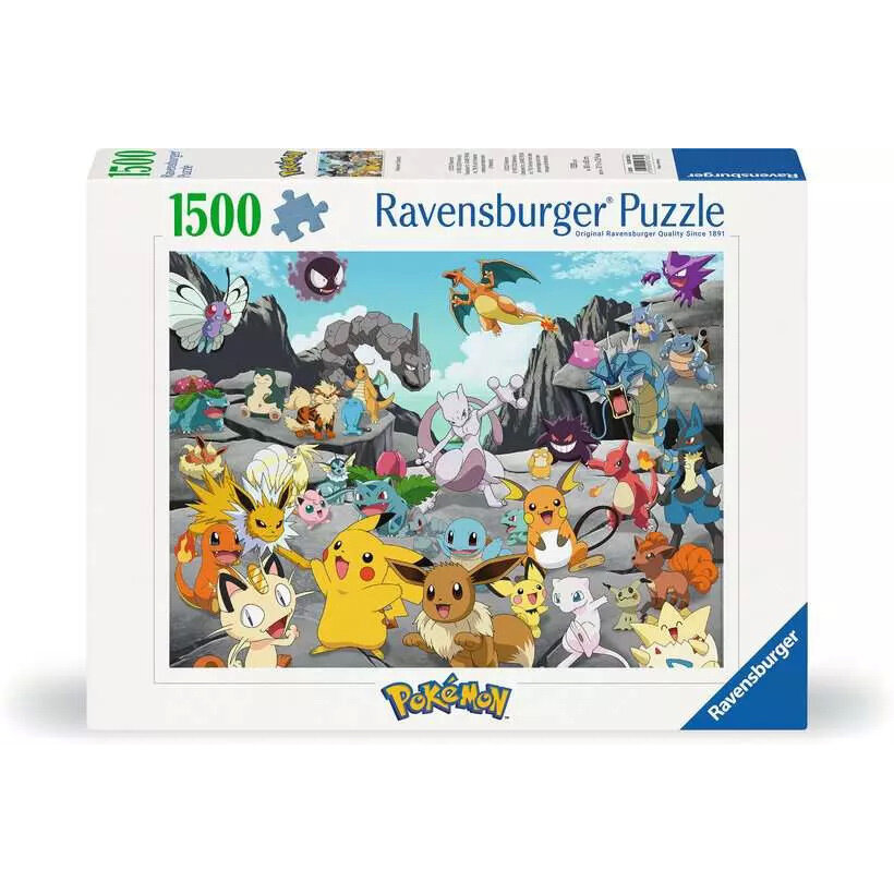 Пазл Ravensburger 1500 Покемон Классик, арт.00726, классический