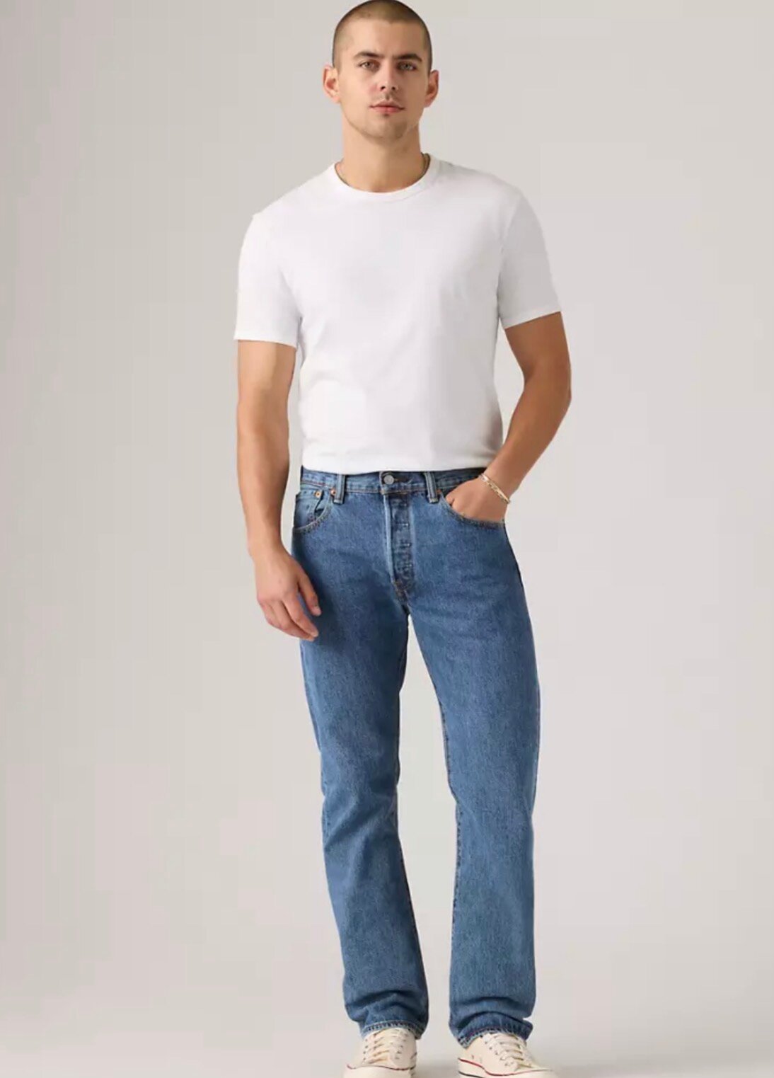 Джинсы классические Levi's, размер 33/34, синий — фото 1