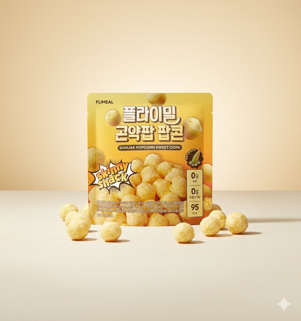 Flimeal конжак-попкорн со вкусом сладкой кукурузы, диетический снек