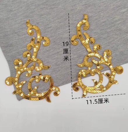 Аппликации для одежды Renesmee Желтый, 1mirror pair